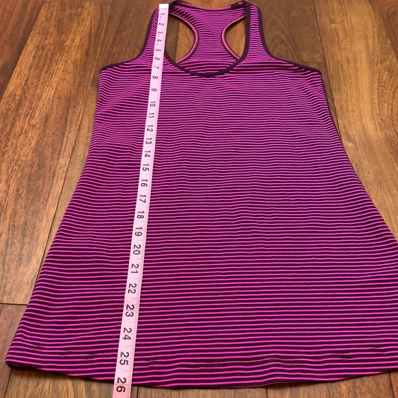 Lululemon Pink/Purple Striped Racerback Tank Top - Picture 8 of 10
